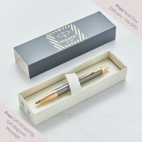 Parker IM Premium Pioneer Arrow Gold Trim Ballpoint Pen