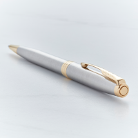 Parker Sonnet Stainless Steel With Gold Trim Ballpoint Pen 