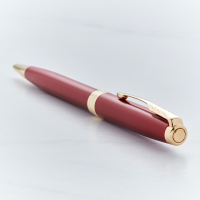 Parker Sonnet Red Gold Trim Ballpoint Pen