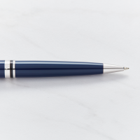 Waterman Expert Blue Chrome Trim Ballpoint Pen