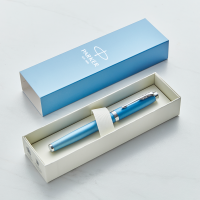 Parker IM Rituals Blue Chrome Trim Rollerball Pen