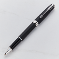 Parker Sonnet Black Chrome Trim Rollerball Pen