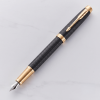 Parker IM Premium Black & Gold Trim Fountain Pen