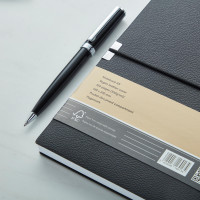 Hugo Boss Set (Ballpoint Pen & Black A5 Note Pad)