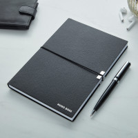 Hugo Boss Set (Ballpoint Pen & Black A5 Note Pad)