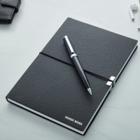 Hugo Boss Set (Ballpoint Pen & Black A5 Note Pad)