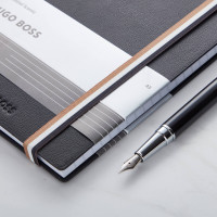 Hugo Boss Set (Fountain Pen & Black A5 Note Pad)