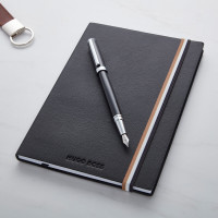 Hugo Boss Set (Fountain Pen & Black A5 Note Pad)
