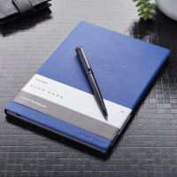 Essential Hugo Boss Lined Notebook Blue