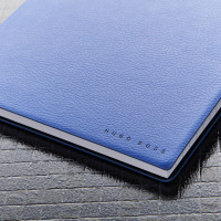 Essential Hugo Boss Lined Notebook Blue