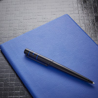 Essential Hugo Boss Lined Notebook Blue