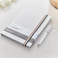 Essential Iconic Hugo Boss Plain Notebook White Pen Set