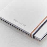 Essential Iconic Hugo Boss Plain Notebook White Pen Set