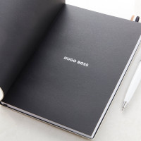 Essential Iconic Hugo Boss Plain Notebook White Pen Set