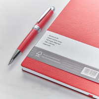 Essential Iconic Hugo Boss Dotted Notebook Red Pen Set