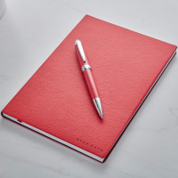 Essential Iconic Hugo Boss Dotted Notebook Red Pen Set