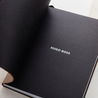 HUGO BOSS Iconic A5 Camel Lined Notebook