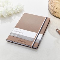 HUGO BOSS Iconic A5 Camel Lined Notebook
