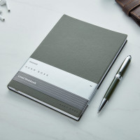 Hugo Boss Dark Green A5 Notebook Set With Ballpoint Pen