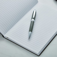 Hugo Boss Dark Green A5 Notebook Set With Ballpoint Pen