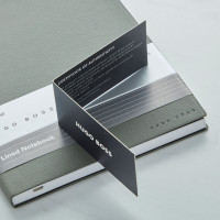 Hugo Boss Dark Green A5 Notebook Set With Ballpoint Pen