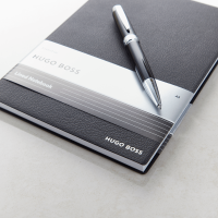 Essential Hugo Boss Black Notebook & Ballpoint Pen Set