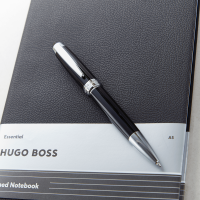 Essential Hugo Boss Black Notebook & Ballpoint Pen Set