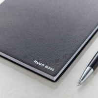 Essential Hugo Boss Black Notebook & Ballpoint Pen Set