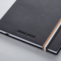 HUGO BOSS Iconic A5 Black Lined Notebook