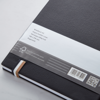 HUGO BOSS Iconic A5 Black Lined Notebook