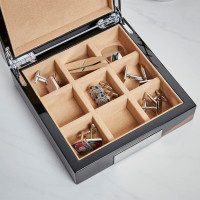 personalised Wood Cufflink Box