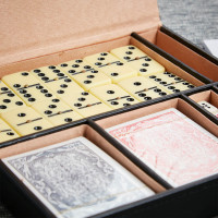 personalised Cards, Dice & Domino Set