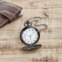 personalised Gun Metal Pocket Watch