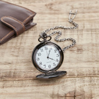 personalised Gun Metal Pocket Watch