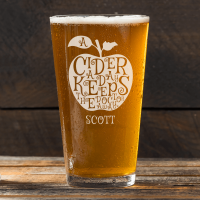 personalised cider glass