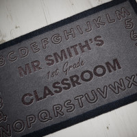 personalised ABC 123 Classroom Doormat