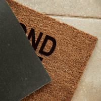 personalised address coir doormat