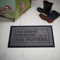 personalised address family doormat