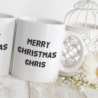 personalised antler matching mugs
