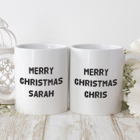 personalised antler matching mugs
