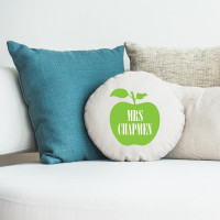 teacher apple round cushion