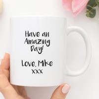 personalised arrow heart valentines mug