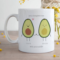 Personalised Let's Avocuddle Durham Mug