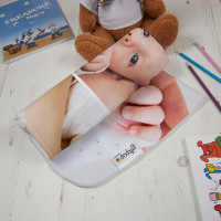 Baby Boy Info Blanket