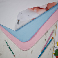Baby Boy Info Blanket