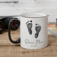 Baby Footprint Two Tone Mug