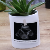 Personalised Baby Scan Plant Pot