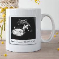 Personalised Baby Scan Photo Upload Durham Mug