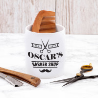 personalised Barbershop Shaving Pot