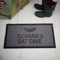 personalised Bat Cave Doormat